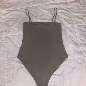 Olive body suit
